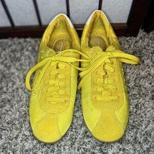 Coach Women's Yellow Sneakers